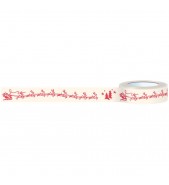 October Afternoon Silent Night 8 Tiny Reindeer washi tape
